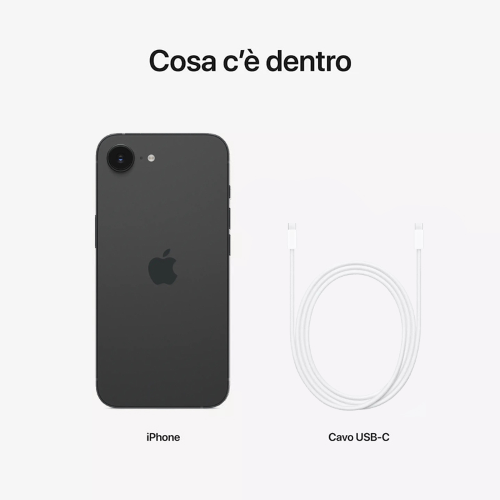 Apple iPhone 16e 5G 128GB Nero 6,1" Smartphone Nuovo Sigillato Garanzia